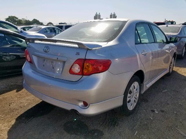 1NXBU40E89Z144509 - 2009 TOYOTA COROLLA BA SILVER photo 4