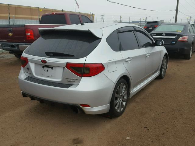 JF1GH76659G815218 - 2009 SUBARU IMPREZA WR SILVER photo 4