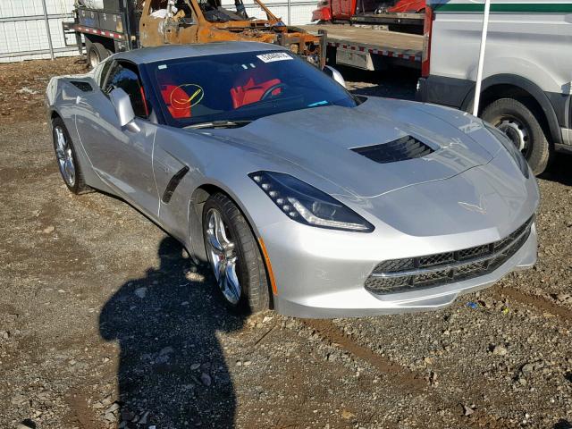 1G1YB2D73G5110305 - 2016 CHEVROLET CORVETTE S SILVER photo 1