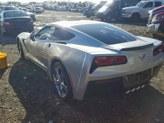 1G1YB2D73G5110305 - 2016 CHEVROLET CORVETTE S SILVER photo 3