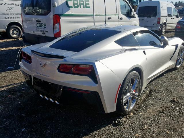 1G1YB2D73G5110305 - 2016 CHEVROLET CORVETTE S SILVER photo 4