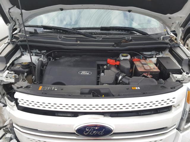 1FM5K8F81FGA15596 - 2015 FORD EXPLORER L WHITE photo 7