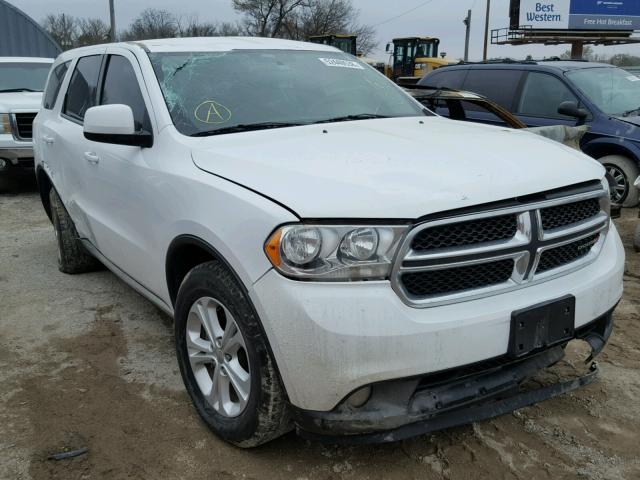 1C4RDHAG0DC598150 - 2013 DODGE DURANGO SX WHITE photo 1