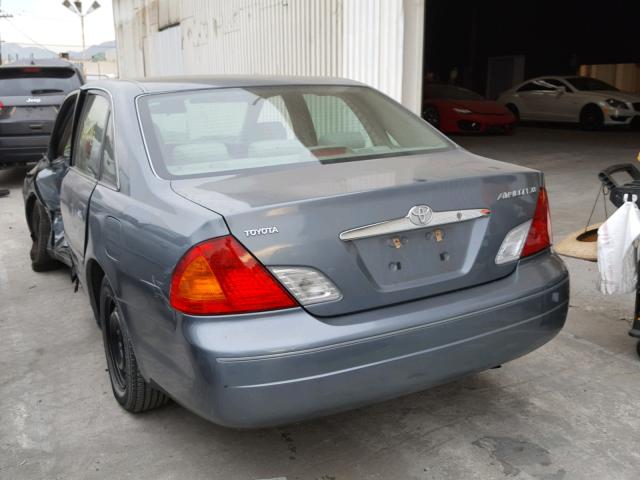 4T1BF28B32U224735 - 2002 TOYOTA AVALON XL BLUE photo 3