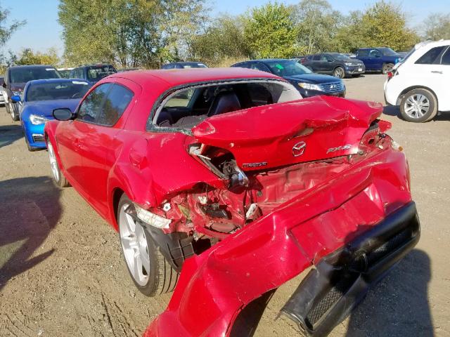 JM1FE17N640105537 - 2004 MAZDA RX8 RED photo 3