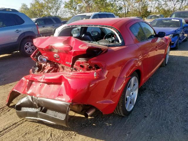 JM1FE17N640105537 - 2004 MAZDA RX8 RED photo 4