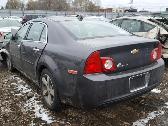 1G1ZC5E08CF281611 - 2012 CHEVROLET MALIBU 1LT გრაფიტი ფოტო 3