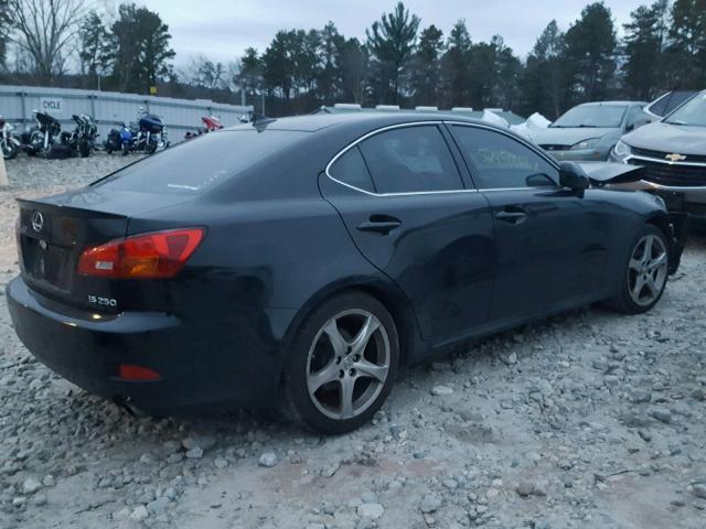 JTHBK262072040079 - 2007 LEXUS IS 250 BLACK photo 4