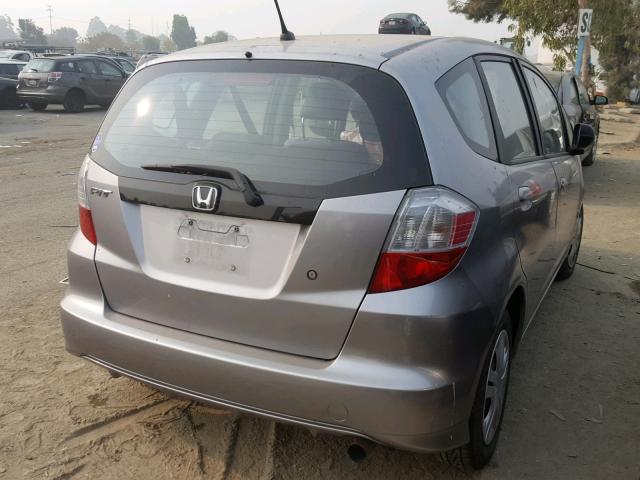 JHMGE8H27AS002787 - 2010 HONDA FIT SILVER photo 4