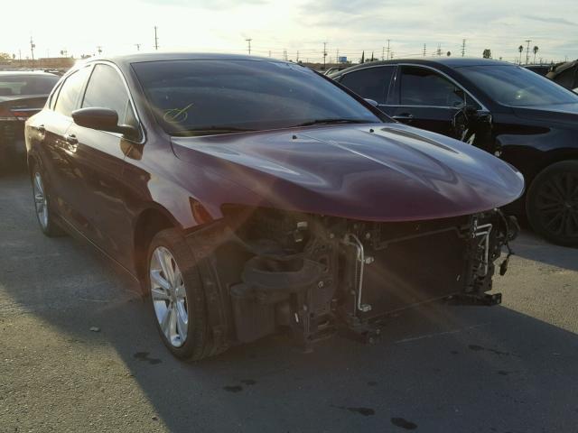 1C3CCCAB9FN657305 - 2015 CHRYSLER 200 LIMITE BURGUNDY photo 1