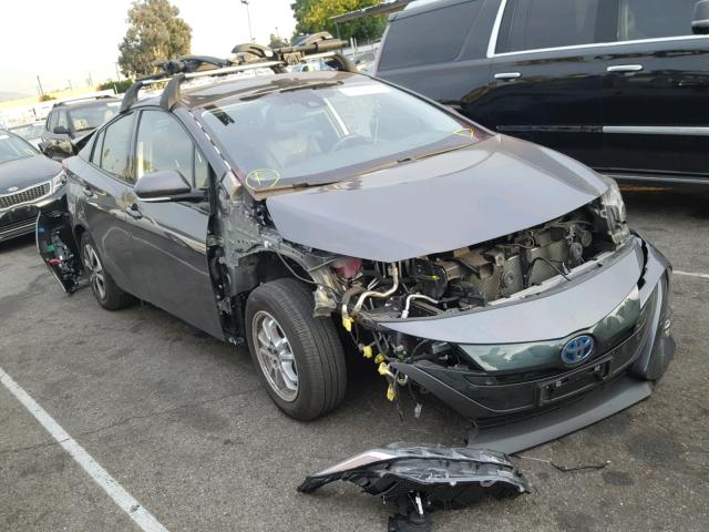 JTDKARFP7H3057515 - 2017 TOYOTA PRIUS PRIM ნაცრისფერი ფოტო 1