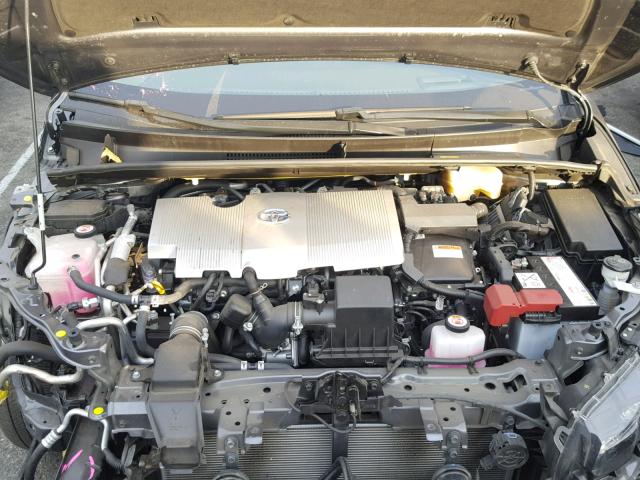 JTDKARFP7H3057515 - 2017 TOYOTA PRIUS PRIM ნაცრისფერი ფოტო 7