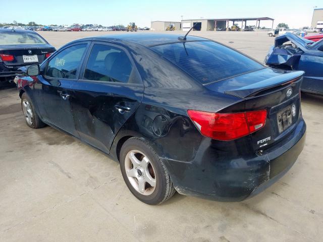 KNAFU4A20C5533458 - 2012 KIA FORTE EX BLACK photo 3