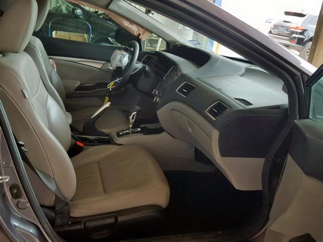 19XFB2F92FE074719 - 2015 HONDA CIVIC EXL Մոխրագույն լուսանկար 5