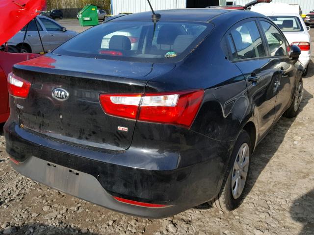 KNADM4A33H6039404 - 2017 KIA RIO LX BLACK photo 4