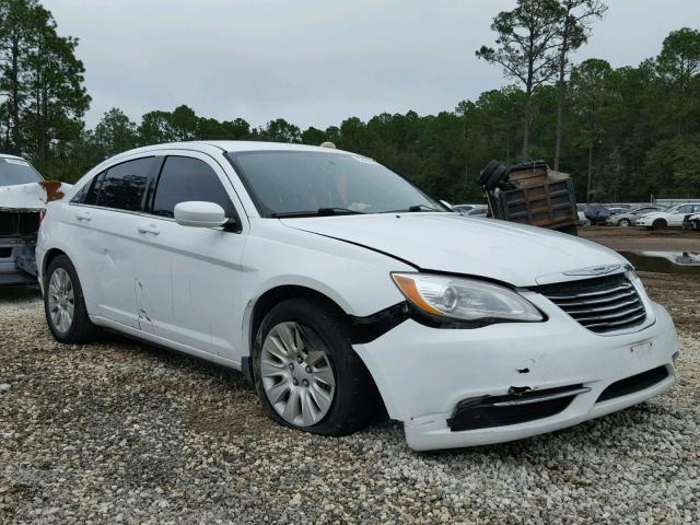 1C3CCBAG4CN215470 - 2012 CHRYSLER 200 LX WHITE photo 1