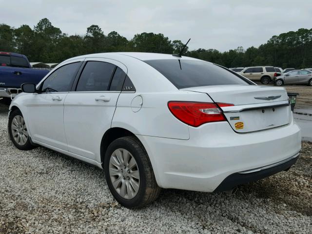 1C3CCBAG4CN215470 - 2012 CHRYSLER 200 LX WHITE photo 3