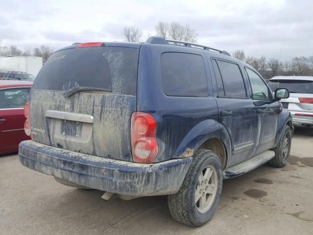 1D4HB58N96F149526 - 2006 DODGE DURANGO LI BLUE photo 4