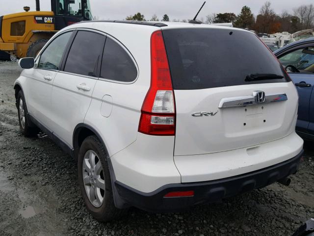 5J6RE38729L015763 - 2009 HONDA CR-V EXL WHITE photo 3