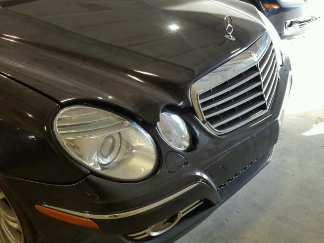 WDBUF56X38B199108 - 2008 MERCEDES-BENZ E 350 BLACK photo 9