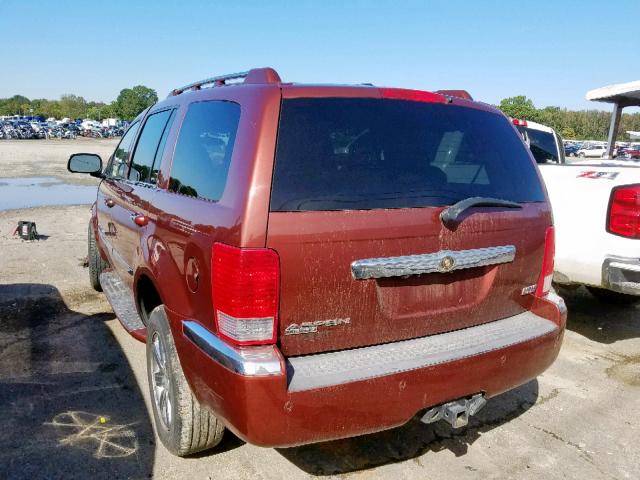 1A8HX58218F108078 - 2008 CHRYSLER ASPEN LIMI RED photo 3