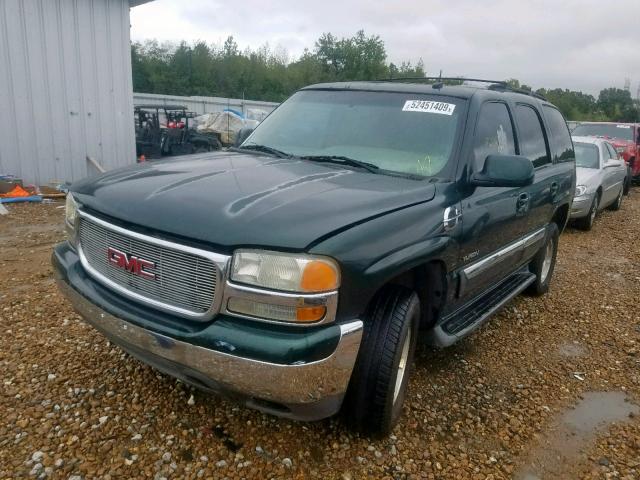 1GKEC13Z43J312872 - 2003 GMC YUKON GREEN photo 2