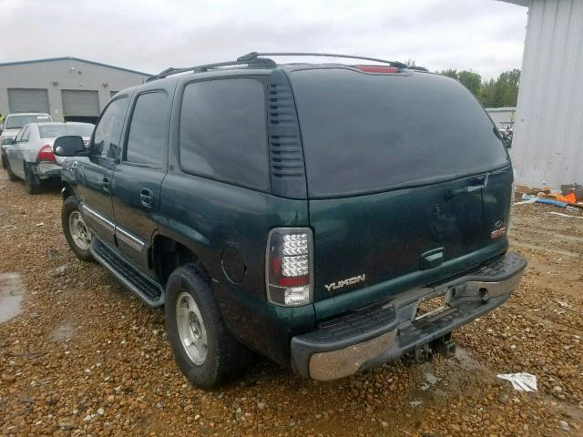 1GKEC13Z43J312872 - 2003 GMC YUKON GREEN photo 3