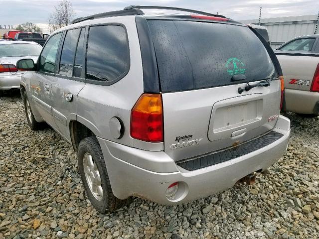 1GKDT13S242120666 - 2004 GMC ENVOY SILVER photo 3