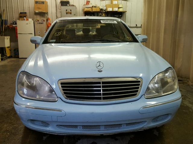 WDBNG70JXYA112036 - 2000 MERCEDES-BENZ S 430 BLUE photo 9