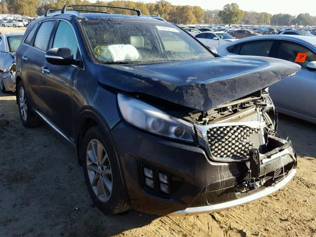 5XYPKDA56HG318382 - 2017 KIA SORENTO SX GRAY photo 1