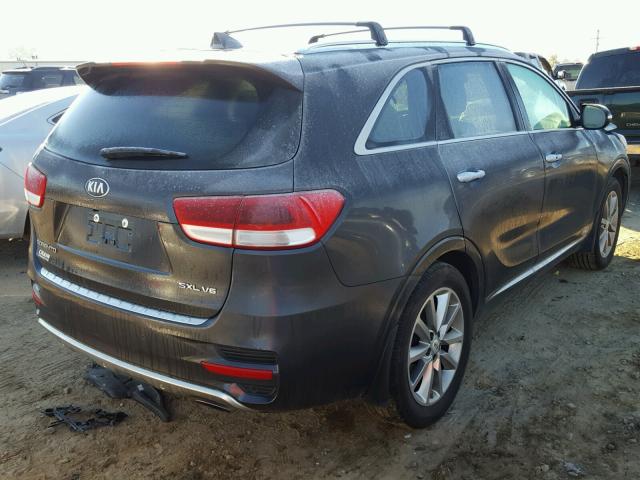 5XYPKDA56HG318382 - 2017 KIA SORENTO SX GRAY photo 4