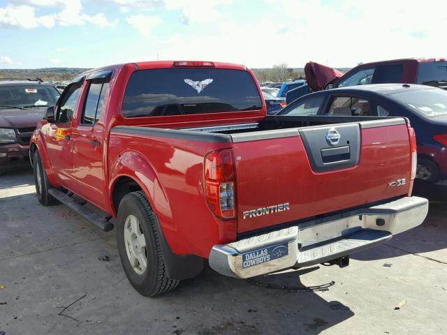 1N6D07U55C408045 - 2005 NISSAN FRONTIER C RED photo 3