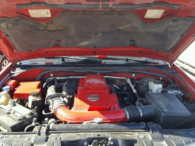 1N6D07U55C408045 - 2005 NISSAN FRONTIER C RED photo 7