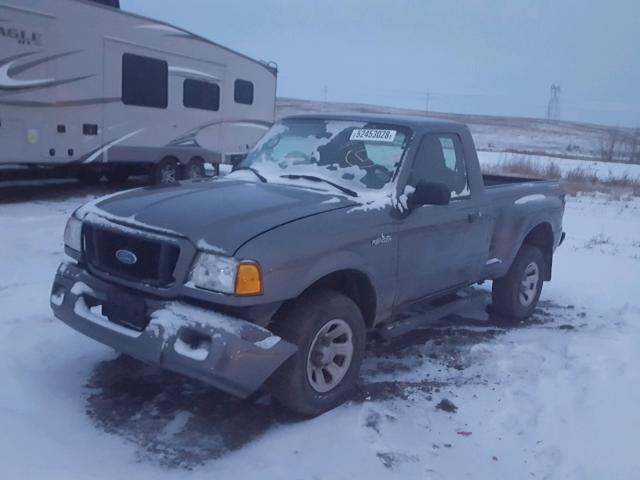 1FTYR10U24PA62644 - 2004 FORD RANGER GRAY photo 2