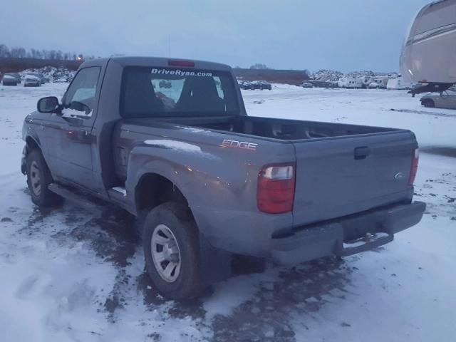 1FTYR10U24PA62644 - 2004 FORD RANGER GRAY photo 3