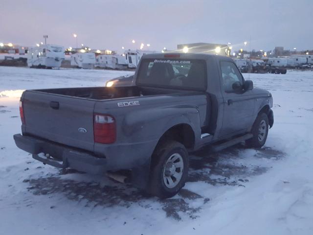 1FTYR10U24PA62644 - 2004 FORD RANGER GRAY photo 4