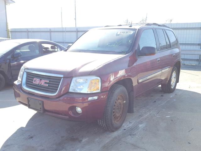 1GKDT13S042447681 - 2004 GMC ENVOY BURGUNDY photo 2