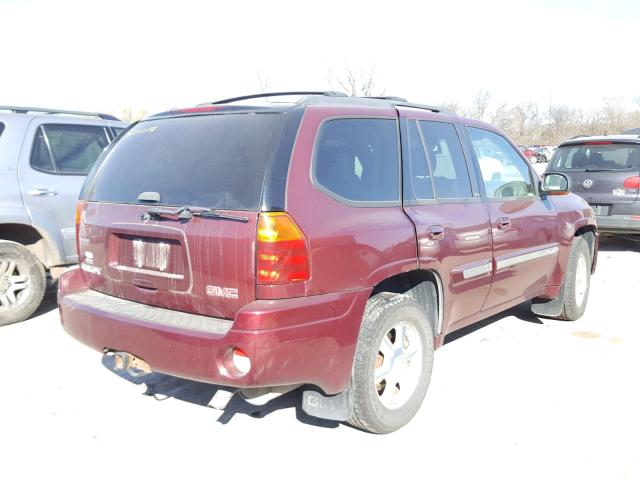 1GKDT13S042447681 - 2004 GMC ENVOY BURGUNDY photo 4