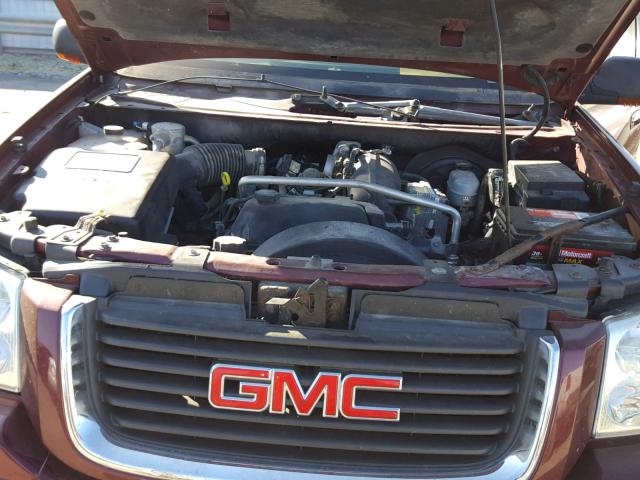 1GKDT13S042447681 - 2004 GMC ENVOY BURGUNDY photo 7