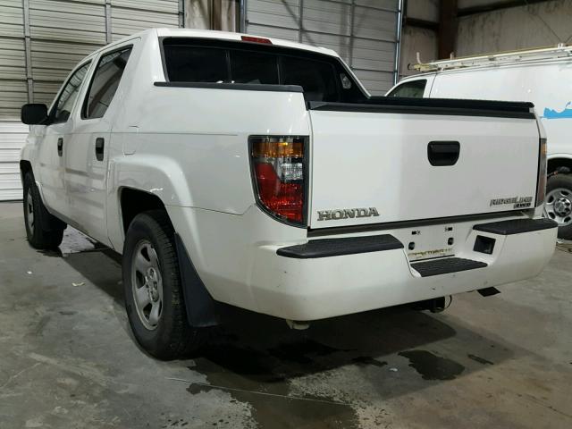 2HJYK162X6H538832 - 2006 HONDA RIDGELINE WHITE photo 3