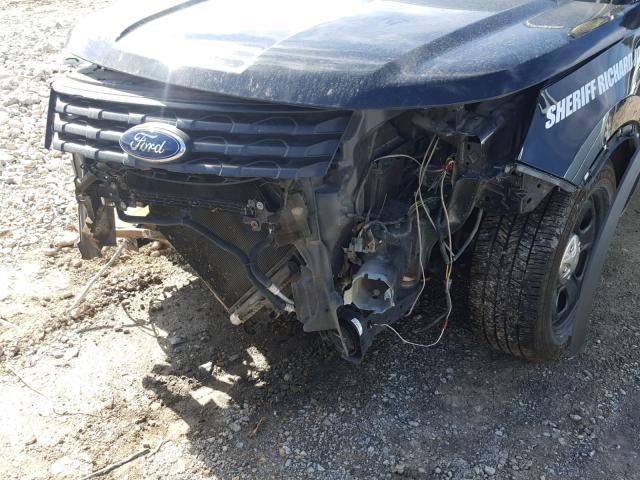 1FM5K8AR9GGB65912 - 2016 FORD EXPLORER P BLACK photo 9