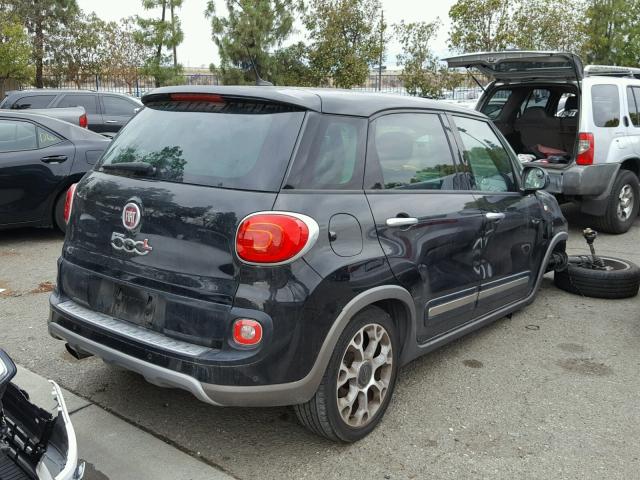 ZFBCFADH4EZ013356 - 2014 FIAT 500L TREKK BLACK photo 4