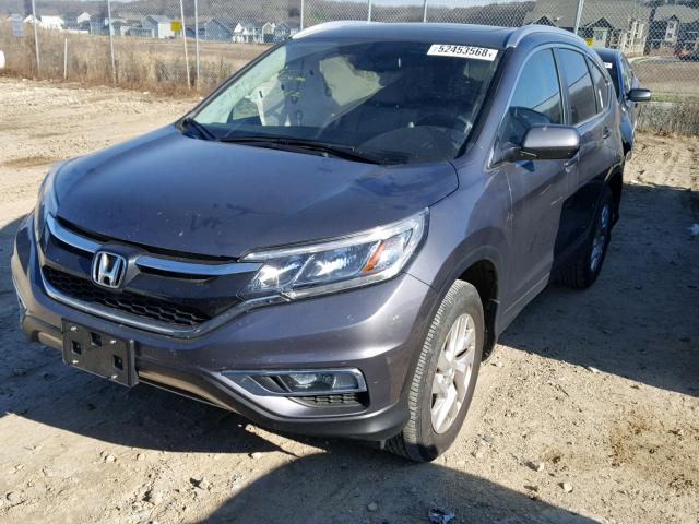 5J6RM4H71FL019176 - 2015 HONDA CR-V EXL SILVER photo 2