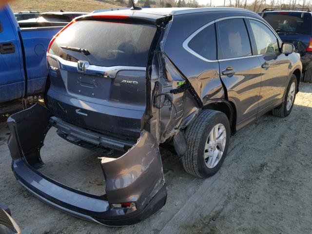 5J6RM4H71FL019176 - 2015 HONDA CR-V EXL SILVER photo 4