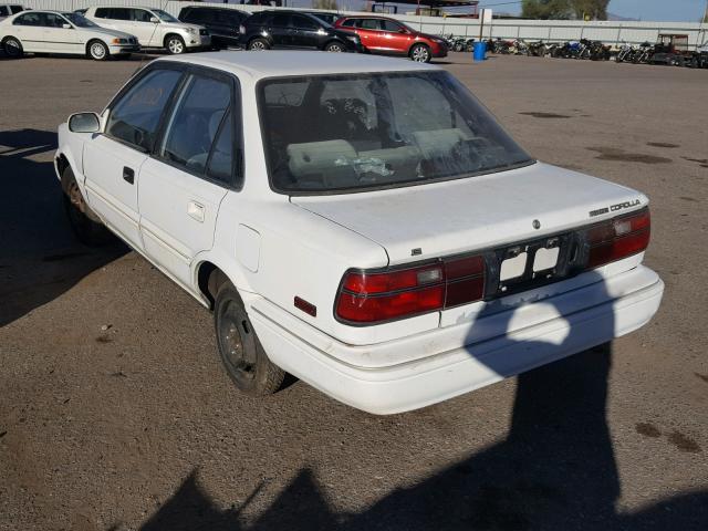 1NXAE97A6MZ188834 - 1991 TOYOTA COROLLA LE WHITE photo 3