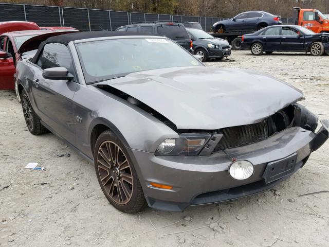 1ZVBP8FH9A5171170 - 2010 FORD MUSTANG GT GRAY photo 1