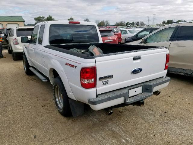 1FTYR14U28PA97815 - 2008 FORD RANGER SUP WHITE photo 3