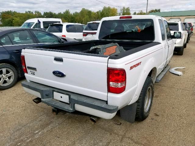 1FTYR14U28PA97815 - 2008 FORD RANGER SUP WHITE photo 4