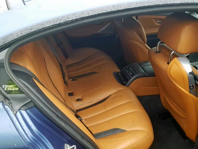 WBA6D6C5XHGK18388 - 2017 BMW 650 XI BLUE photo 6