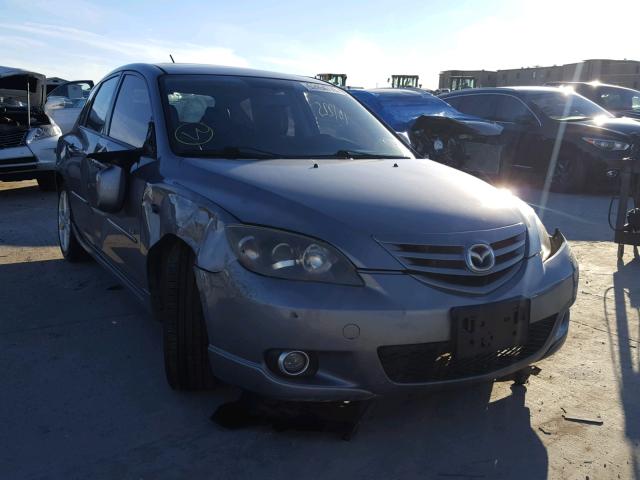 JM1BK143841196380 - 2004 MAZDA 3 HATCHBAC GRAY photo 1